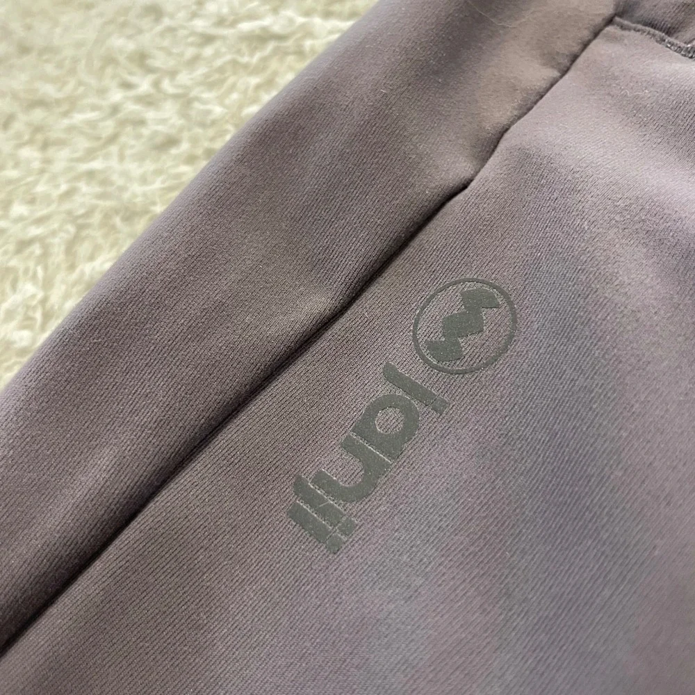 Janji Mercury Knit Running Joggers Mens Large Purple Gray Tapered Athletic Pants